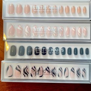 Static nails pop-on manicure sets